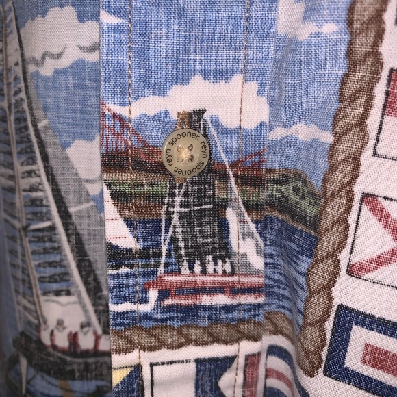 Like New VTG Reyn Spooner Hawaiian sail boat print - Picture 5 of 5